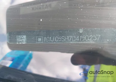 2013 Chevrolet Sonic Lt Auto from USA, damaged, VIN 1G1JC5SH7D4150237